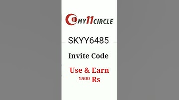 my 11 circle invite code || my 11 circle invite code kya dale #my11circleinvitecode