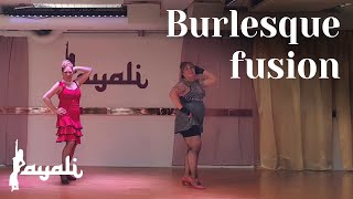 Burlesque fusion with Maria's students at Layali, Sweden 2020