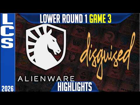 TLAW vs DSG Highlights Game 3 | LCS Round 1 2026 Playoffs | Team Liquid Alienware vs Disguised G3