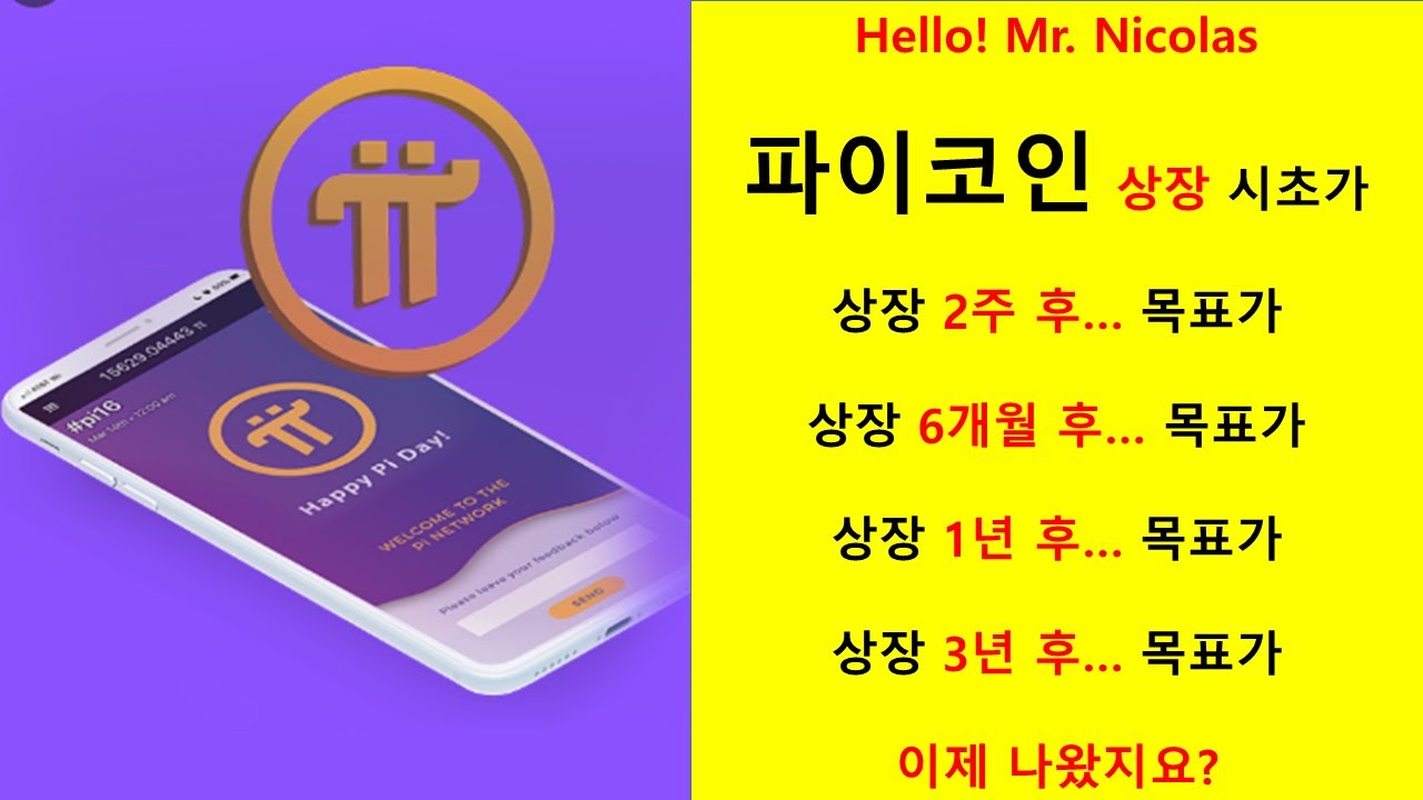 파이코인 시초가} 상장 2주후...2 weeks later. {파이 경영진의 목표가}를 추정한다! - YouTube