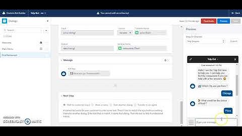 Yelp Assistant using Einstein Bots Demo
