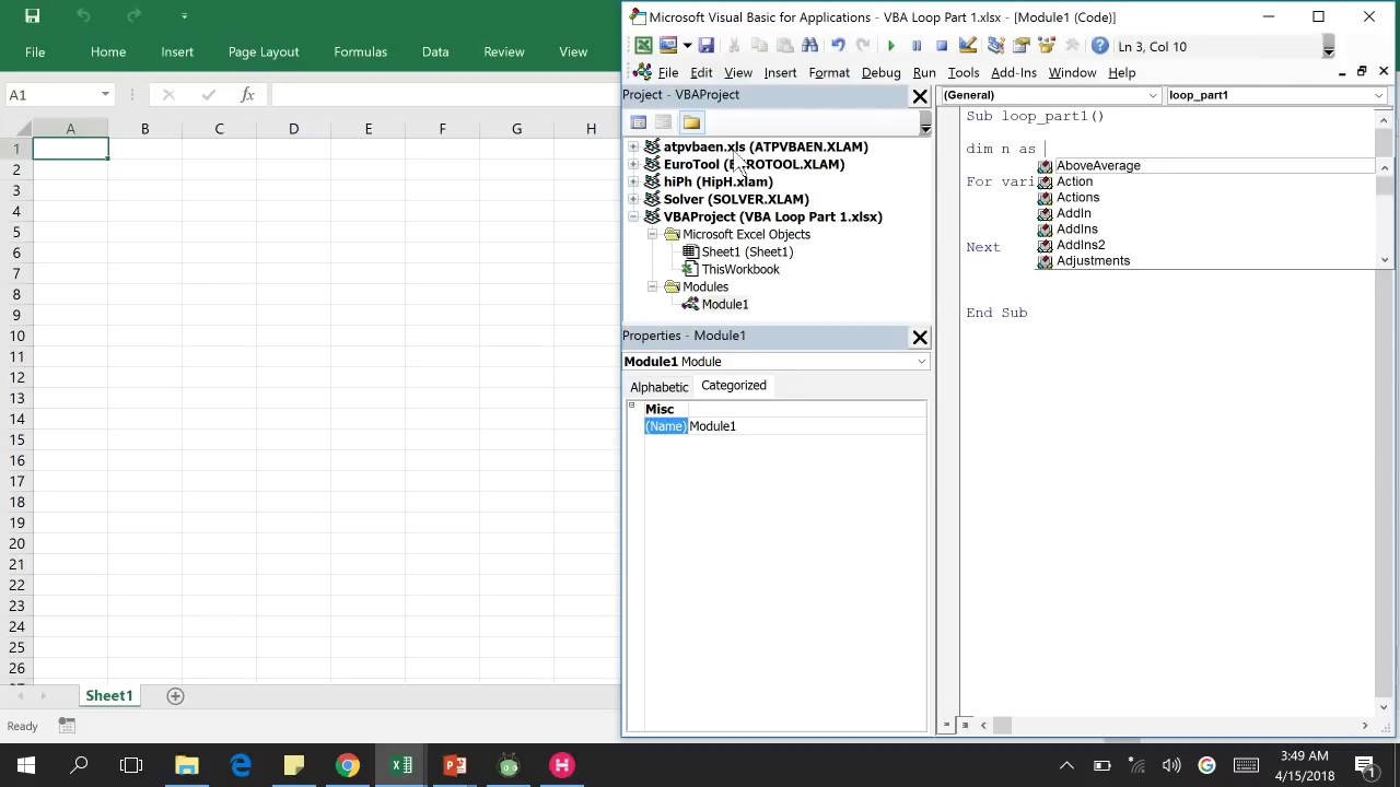 How to use loop in Visual Basic- Part 1 - YouTube