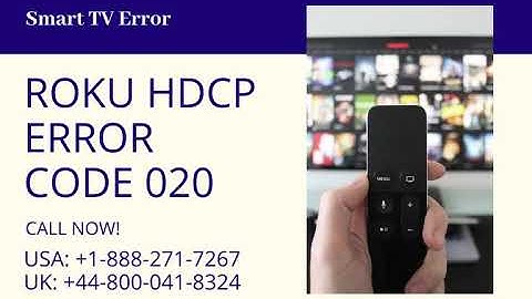 Roku HDCP Error Code 020