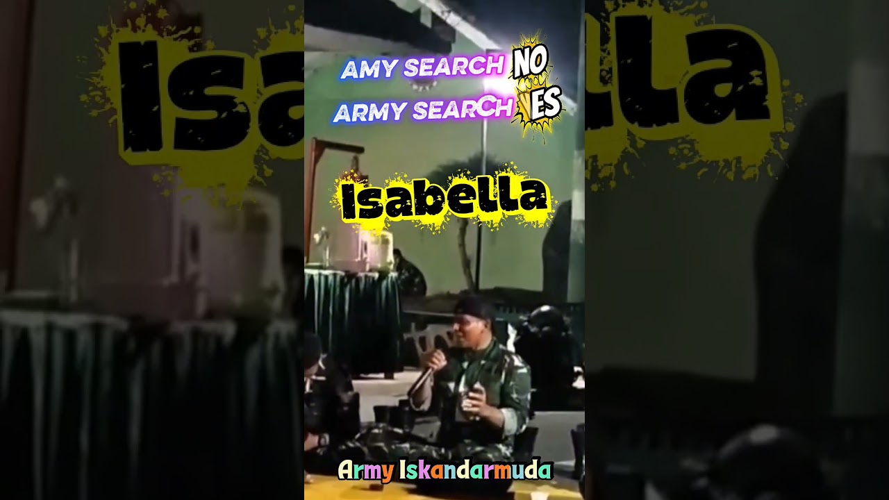 Hati anak komandan mana yang menyakitimu pak 😉 #amysearch #tni #lagumelayu #isabella #searchband