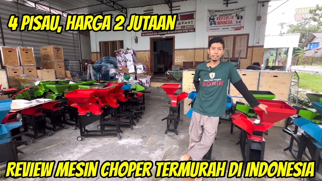 REVIEW MESIN CHOPPER MULTIFUNGSI 4 PISAU TERMURAH SE INDONESIA HANYA DI BERKAH GENERAL TEKNIK BLITAR