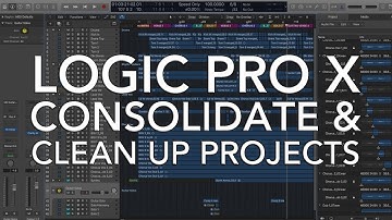 Logic Pro X - Consolidate and Clean Up Projects
