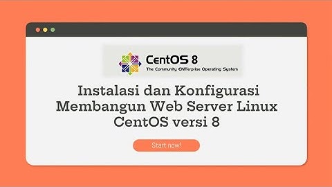 Tutorial Instalasi dan Konfigurasi Web Server CentOS 8 (Apache, MariaDB, phpMyAdmin) via Virtual Box