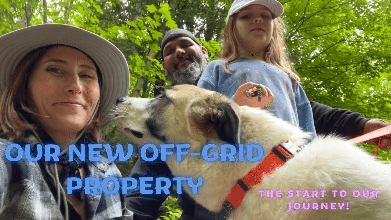 EP. 1"Family's First Adventure: Buying / Setting Up Our Off-Grid Property in Michigan's Wilderness!"