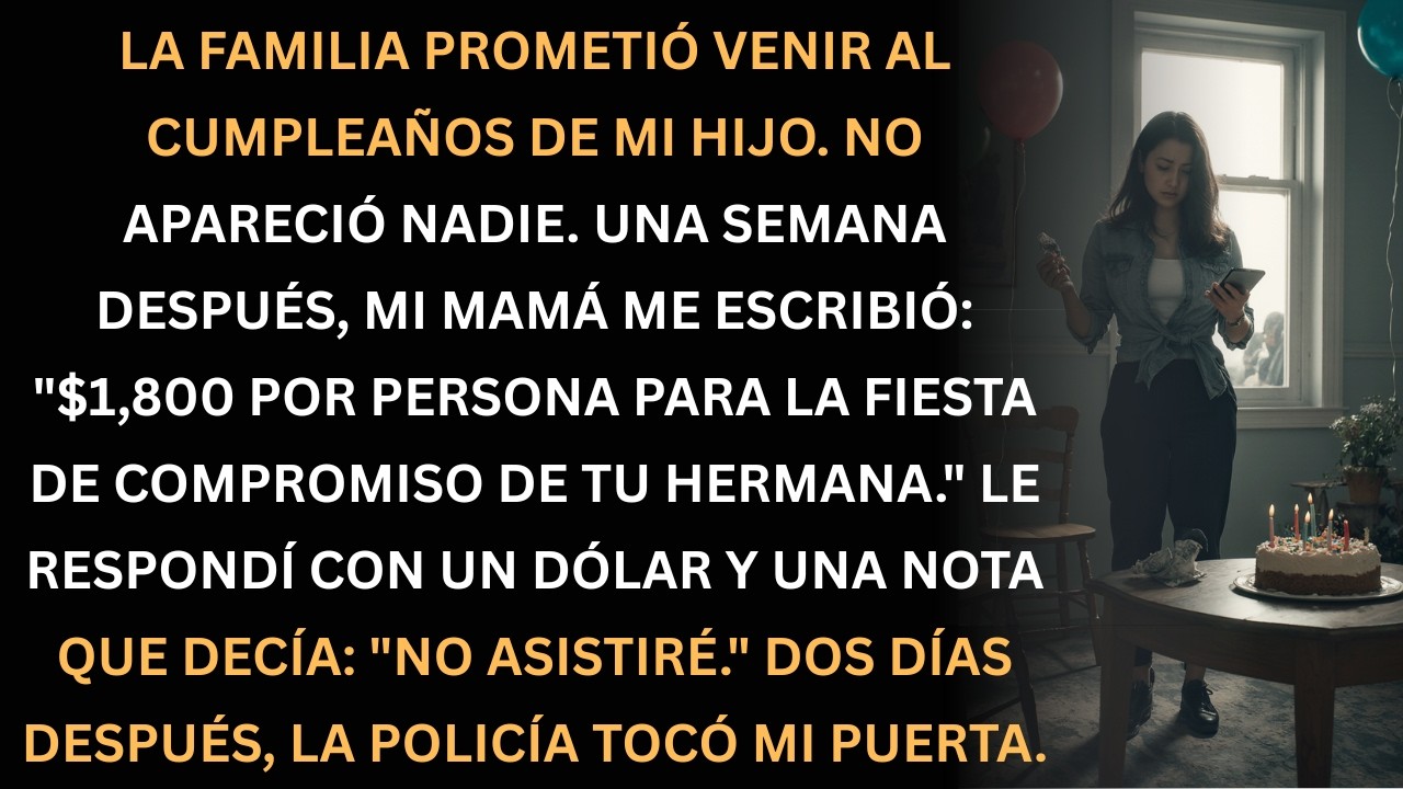 Nadie vino al cumpleaños de mi hijo… y dos días después la policía tocó mi puerta.