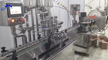 Máy chiết rót nước yến sào 4 vòi tự động| Máy chiết rót yến hủ