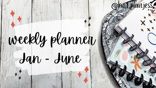 January - June Planner Flip Through