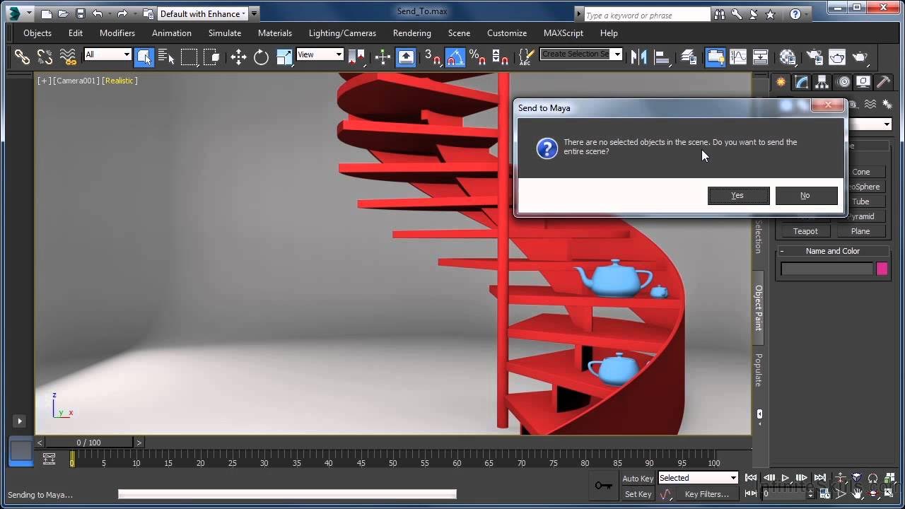 3DS Max 2014 Tutorial Send To Maya, Mudbox, Softimage, MotionBuilder
