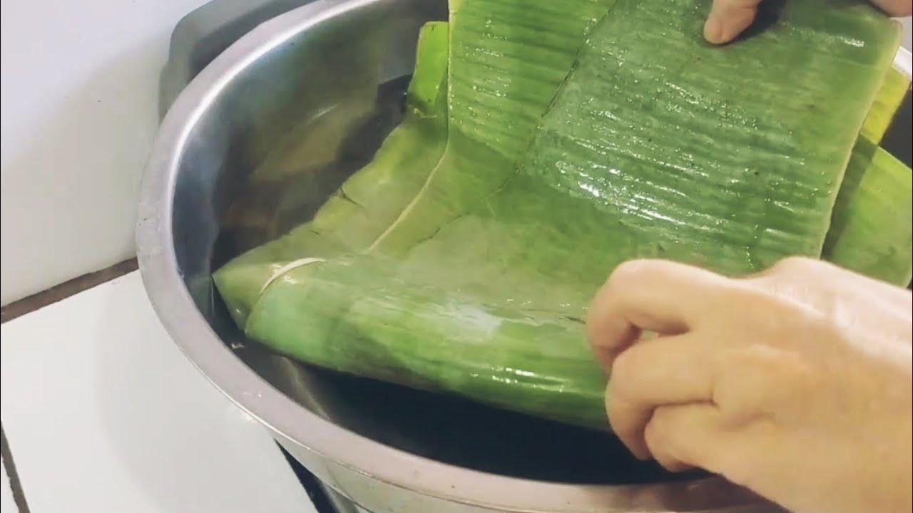 Como cortar lavar y suavizar las hojas de plátano para tamales YouTube