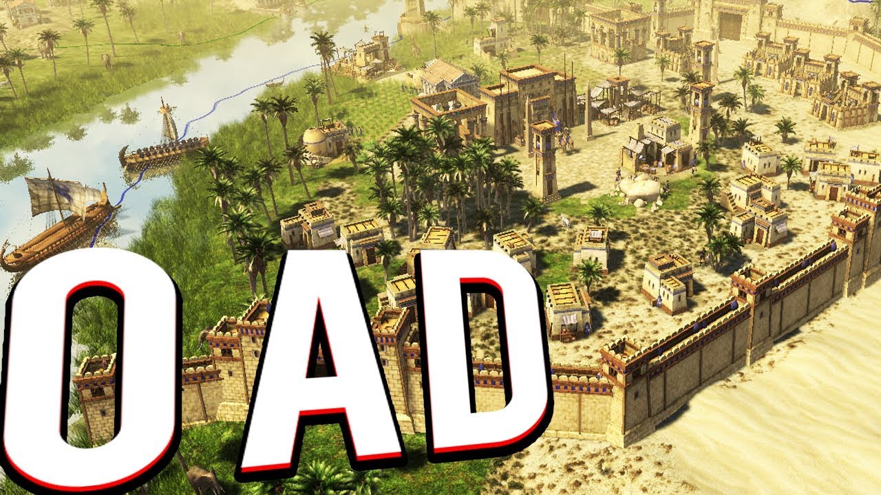 BATTLE FOR THE NILE! HISTORICAL RTS - 0 AD GAMEPLAY LETS PLAY