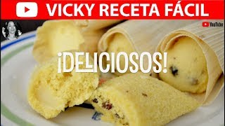 TAMALES CANARIOS Tamales de Arroz | #VickyRecetaFacil