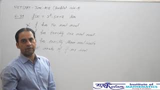 SOLUTION OF QUESTION NO. 39, BOOKLET CODE A, NET/JRF JUNE 2018