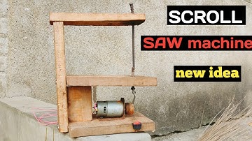 How to make SCROLL SAW machine with your hands at home ? 775 motor