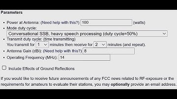 FCC Requires RF Radiation Exposure Calculation, ARRL Calculator Reviewed By Jim W6LG Ham Radio Elmer
