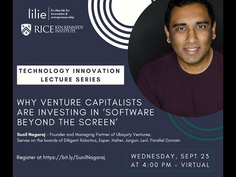 Technology Innovation Lecture Series - Sunil Nagaraj on September 23, 2020