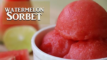 3 Ingredient Watermelon Sorbet without Ice Cream Machine