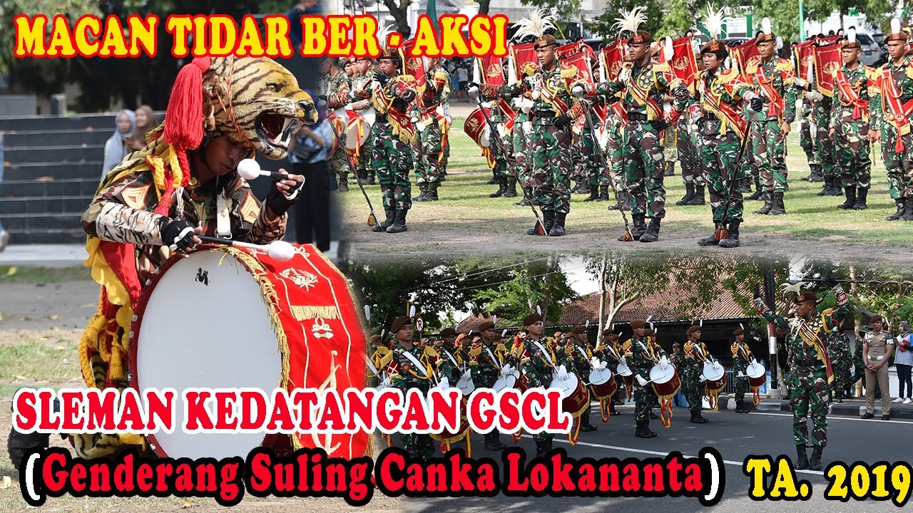 WAOW HEBOH BANGET #KIRAB BUDAYA DRUMBAND GSCL TARUNA AKADEMI MILITER DI SLEMAN 2019