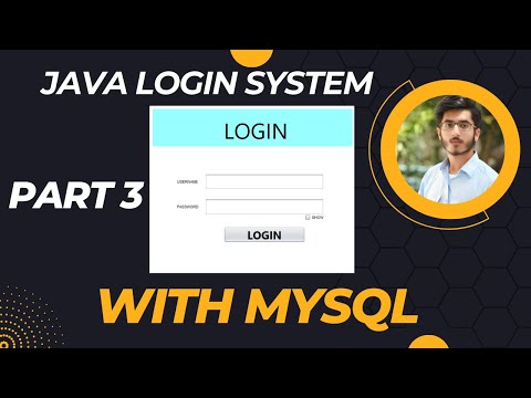 JAVA LOGIN SYSTEM /java swing gui project/ with MySQL database / part 3