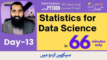 Statistics for Data Science (Crash Course) (Day-13) |#python_ka_chilla #baba_aammar