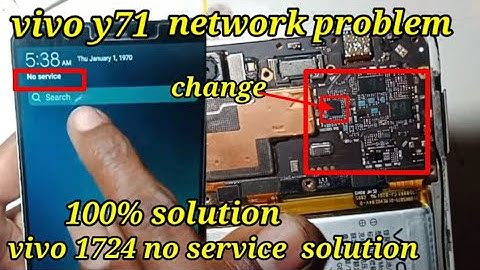 Vivo y71 No Service problem solution 100% /Vivo 1724 Network problem solution easy