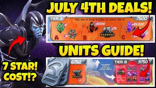 JULY 4TH DEALS + PREDICITIONS | HOW MANY UNITS U NEED | MCOC JULY 4TH