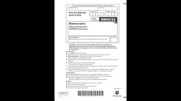 Edexcel - AS-Level Mathematics -  Paper 2 [Mechanics] - June 2021 - Solutions By Mr Harding