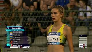 Complete Women's High Jump.  Brussels Diamond League, King Baudouin, September 3, 2021