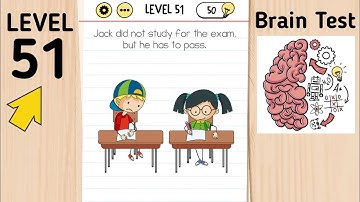 Brain Test Level 51 Jack Did Not Study For The Exam, But He Has To Pass.