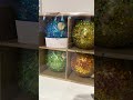 Raz 4" Box of 6 Chunky Glitter Ball Glass Christmas Ornaments 4622966