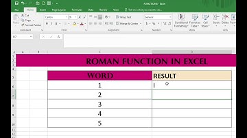 Microsoft Excel ROMAN Function | FREE