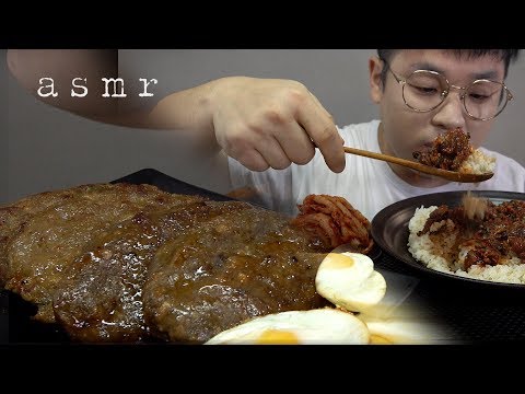 먹방창배tv 꼬막양념덮밥 함박스테이크 조합먹방 Seasoning <strong>cockle</strong> Hamburger Steak mukbang koreanfood asmr