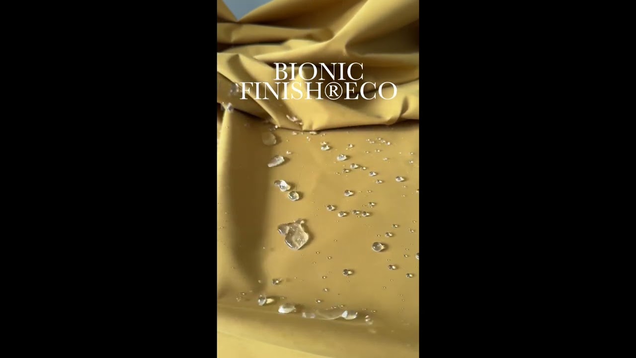 Nuestros tejidos con membrana BIONIC FINISH® ECO