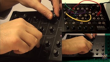 Korg MS 20 mini endless space effect loop (from pink noise)