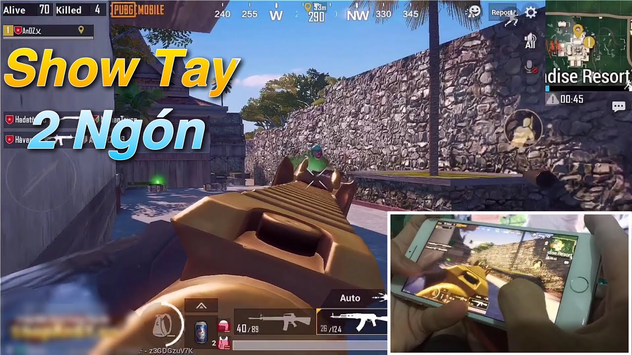 PUBG Mobile | Show Thao Tác Tay 2 Ngón SOLO vs Squad √