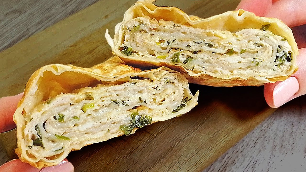 ⁣Быстрая слоеная ЗАКУСКА из лаваша
