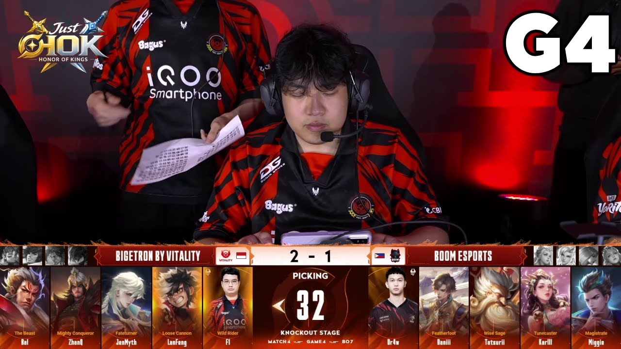 BTR vs BOOM - GAME 4 | KNOCKOUT STAGE DAY 2 | HOK Invitational Season 4