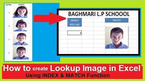 Lookup picture with INDEX & MATCH | Using Math Function | easy step