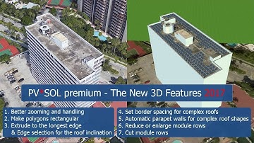 [Tutorial] PV*SOL premium – The New 3D Features 2017 (PV system - Miami USA)