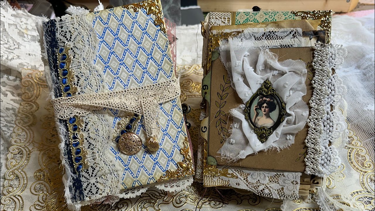 Vintage junk journal flip through