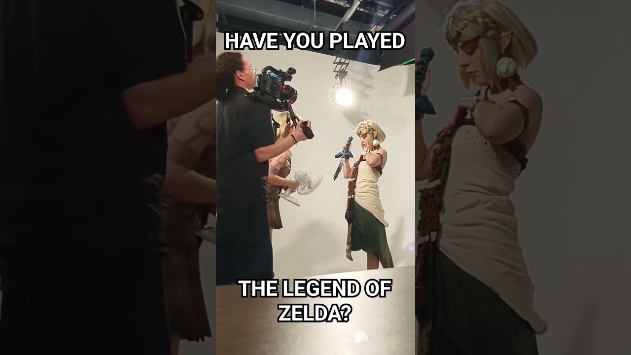 ZELDA IN REAL LIFE! Filming TOTK cosplay Link #cosplay #nintendo #zelda #cosplaygirl