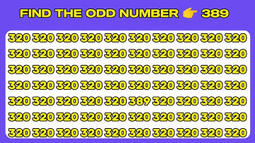 Find the ODD Number 👉 389