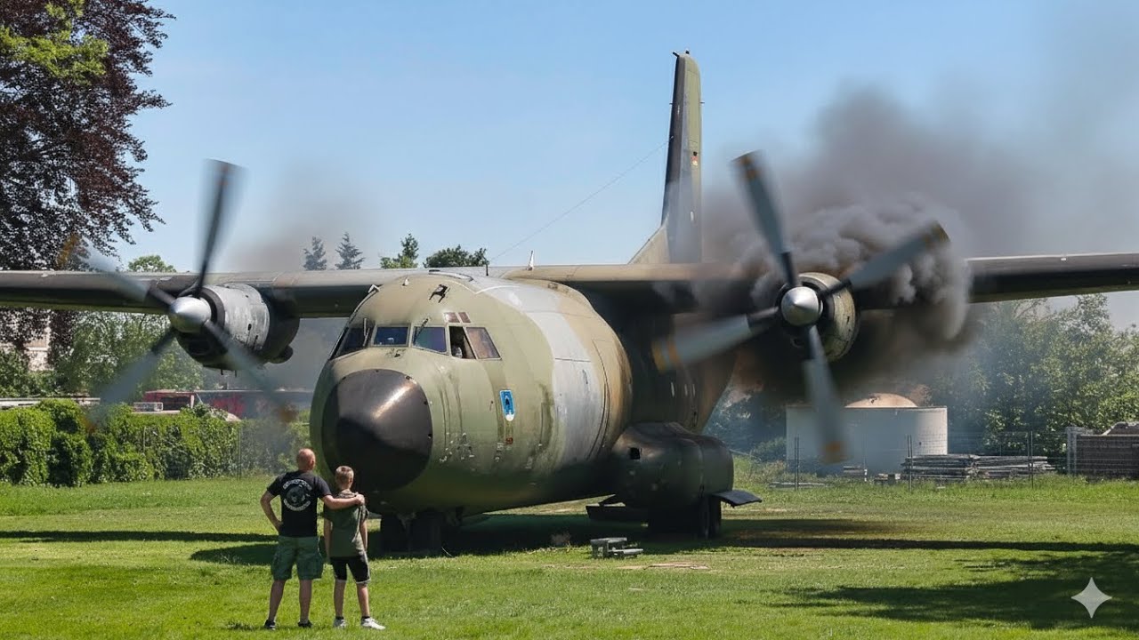 Transall Civil Transall C-160 Engine Start-Up After a Long Time - YouTube