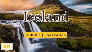 Queen of Waterfalls | ICELAND | 3 Hour of Relaxation | Stress Relief