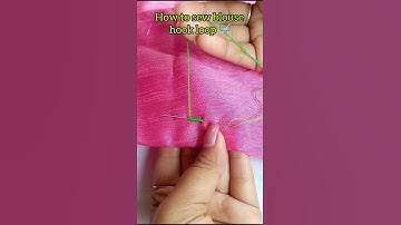 How to sew blouse hook loop|| easy trick hook loop stitch #shorts #ytshorts