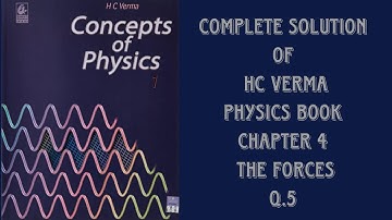 Question no.5|Solution of HC Verma chapter 4|The Forces| by Physics Desk |Avinash Kumar
