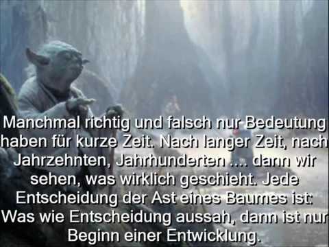 Yoda Zitate Auf Deutsch Youtube